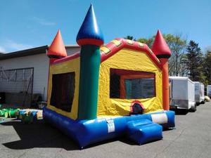 lot 11 image: 15 X 15 Multi Color Castle Moonwalk