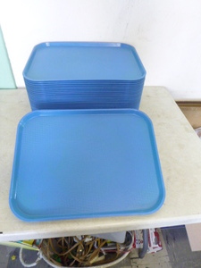 lot 73 image: 35 Blue Plastic Trays
