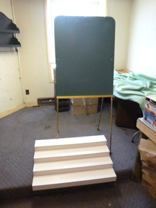lot 77 image: Liquor Bottle Stand and Chalk Board