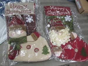lot 138 image: 2 Large Christmas Stockings Z2...