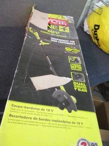 lot 219 image: Ryobi One 18 Cordless Edger open b...