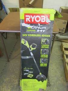 lot 222 image: Ryobi 24V Cordless Edger open box, ...