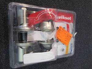 lot 235 image: Kwikset Balboa Satin Nickel Exterio...
