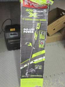lot 272 image: Ryobi 40 V Lithium Ion Cordless Att...
