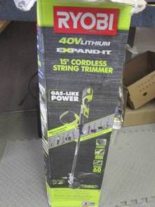 lot 273 image: Ryobi 40 V Lithium Ion Cordless Att...