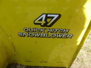 John Deere 47 Snow Blower