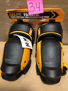 lot 34 image: Toughbuilt GELFIT Black Thigh Support Stabilization Knee Pads not used