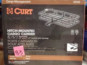 lot 83 image: Curt 18145 Basket Cargo Carrier Not used