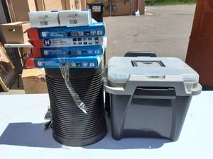 Air Purifier With Filters & Rolling File Box