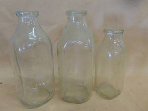 lot 158 image: Vintage Milk Bottles