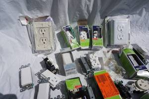 lot 13 image: Large Lot of Electric Outlet & Switches