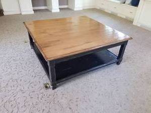 lot 25 image: Woodland Furniture Square Coffee Table