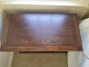 lot 36 image: Two Drawer Side Table With Carved Details