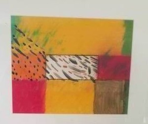 lot 53 image: Modern Original Art in Vibrant Colors