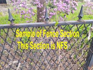 lot 85 image: Iron Garden Fencing Panel, Lot 1