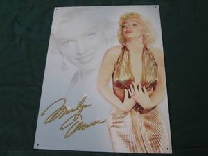 lot 112 image: Marilyn Monroe Metal Sign See Phot...