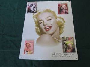 lot 120 image: Marilyn Monroe Metal Sign See Phot...