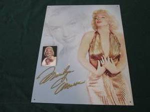 lot 121 image: Marilyn Monroe Metal Sign See Phot...