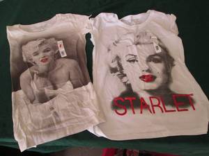 lot 128 image: (2) Marilyn Monroe T-Shirts (XL & X...