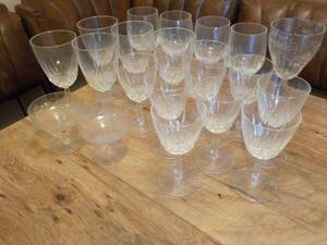 lot 12 image: Wine and Sherbet Glasses...