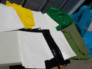 lot 40 image: Outdoor Carpet, Tarp and Vinyl Tabl...