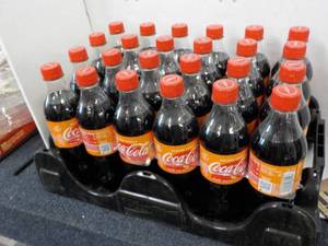 lot 62 image: Case of 24 - 16 oz Bottles Coca Col...