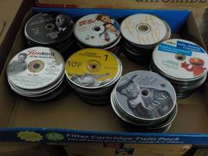 lot 78 image: 300 or so DVDs, CDs, Audio Books a...