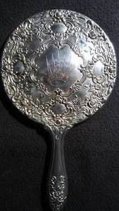 Vintage Sterling Premier 5 Hand Mirror