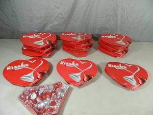lot 155 image: 12 New Sealed Boxes of Hershey Kisses