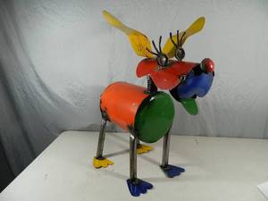 lot 6 image: New Recycled Metal Garden Art