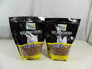lot 39 image: 2 New 16 oz Bags of Mealworms