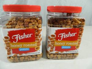 lot 95 image: 4 lbs 8 oz of New Fisher Honey Roasted Peanuts