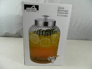 lot 145 image: New Glass Beverage Dispenser