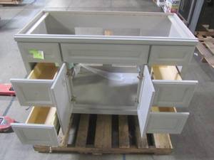 lot 203 image: Diamond FreshFit Calhoun Freestanding Cloud Gray x 21-in Actual 48-in x 21-in) R17 VSDB48