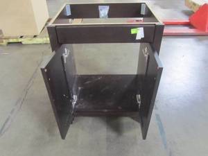lot 213 image: Glacier Bay Delridge 24 in. W Modular Vanity in Chocolate - Cabinet Only - MVC24P2-CH