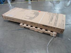lot 108 image: Hampton Bay, 10 ft. x 12 ft Longford Wood Outdoor Patio Pergola with Sling Canopy - Missing Box 1 of 2