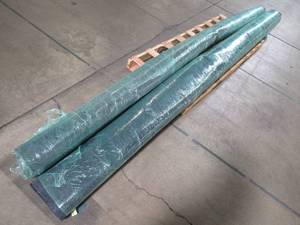 lot 117 image: (2) 12 Remnant Rolls of Dark Patio Carpeting - Not sure of length 10-15 Total