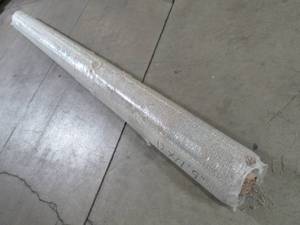 lot 122 image: (1) 12 Carpet Remnant Roll in Speckled Beige- Not sure of length 10-15 Total