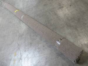 lot 126 image: (1) 12 Carpet Remnant Roll in Speckled Brown - Not sure of length 10-20 Total