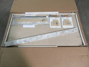 lot 114 image: Hampton Bay 4 Valencia Spring Carnival Kitchen Countertop Kit. Measures Approximately 48 x 25 12 With 3 Backsplash