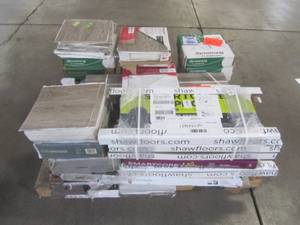 lot 243 image: WHOLESALE MIXED PALLET OF MISCELLANEOUS FLOORING