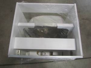 lot 323 image: Glacier Bay All-in-One 24.2 in. x 21.3 in. x 33.8 in. Stainless Steel Laundry Sink with Faucet and Storage Cabinet QL033