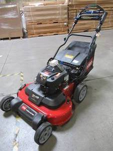 lot 17 image: Toro TimeMaster 30 in. Briggs & Stratton Electric Start Walk-Behind Gas Self-Propelled Mower with Spin-Stop - STARTS, SOMETIMES BLADE WILL NOT ENGAGE.