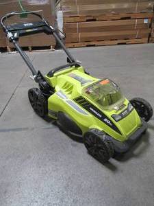 lot 20 image: Ryobi 40V 20in. Brushless Mower RY40108 - Battery & Charger Not Included - MISSING BAG