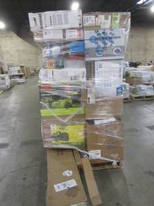 lot 143 image: WHOLESALE MIXED PALLET OF OUTDOOR POWER, SHOP EQUIPMENT AND GARAGE ITEMS