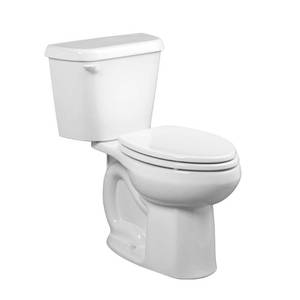lot 45 image: American Standard Colony 1.28 Toilet Bowl and Tank in White. Seat Not Included, 3251D101.020 - NEW