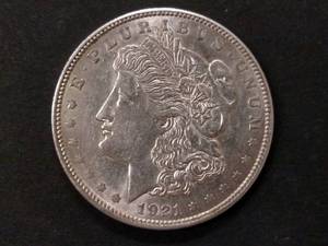 1921 D Morgan Silver Dollar...