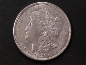 1921 D Morgan Silver Dollar...