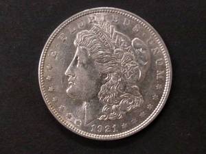 1921 D Morgan Silver Dollar...