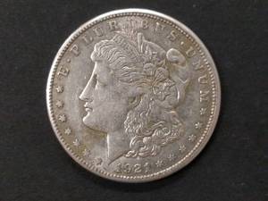 1921 S Morgan Silver Dollar...